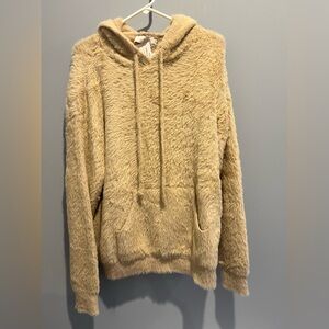 Cozy Tan Women's So soft fuzzy hoodie